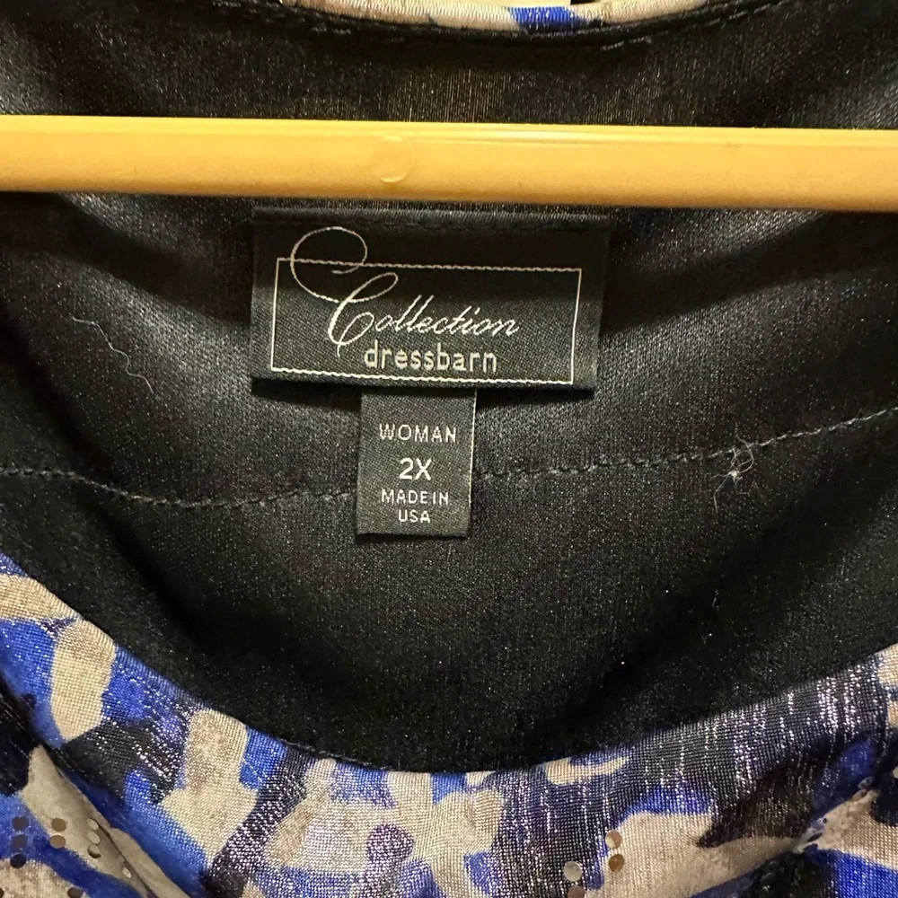 DONATED ❌Dressbarn, Sequin Tiered Blouse, Sz 2X - Picture 4 of 8